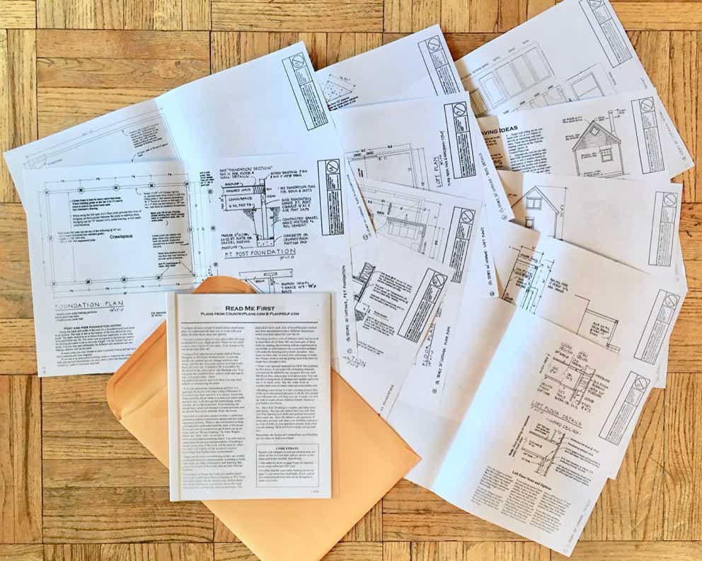 The 20’x30’ One and a Half Story Cottage House Plans Kit from CountryPlans.com 